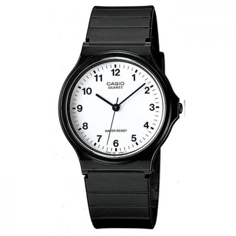 Casio – Montre classique Quartz analogique cadran blanc – MQ-24-7BLDF